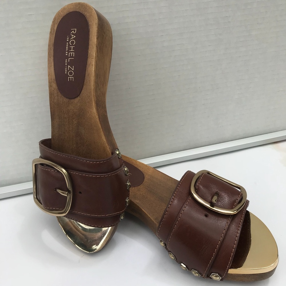 Rachel Zoe Gold open toed Flats